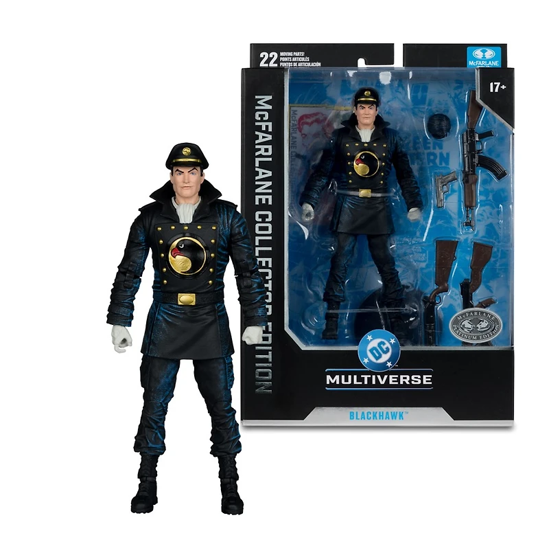 DC Mcfarlane Collector Edition 7-Inch WV13 – #49 Black Hawk (DC Classic)