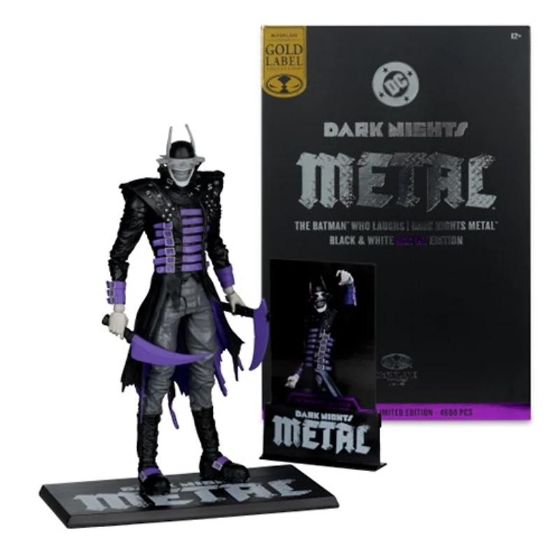 DC Multiverse The Batman Who Laughs Black and White Accent Edition Gold Label 7-Inch Action Figure