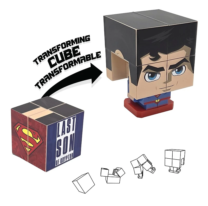 Qubi Superman (DC Comics) Transforming Cube Assortie – Une variation choisie au hasard