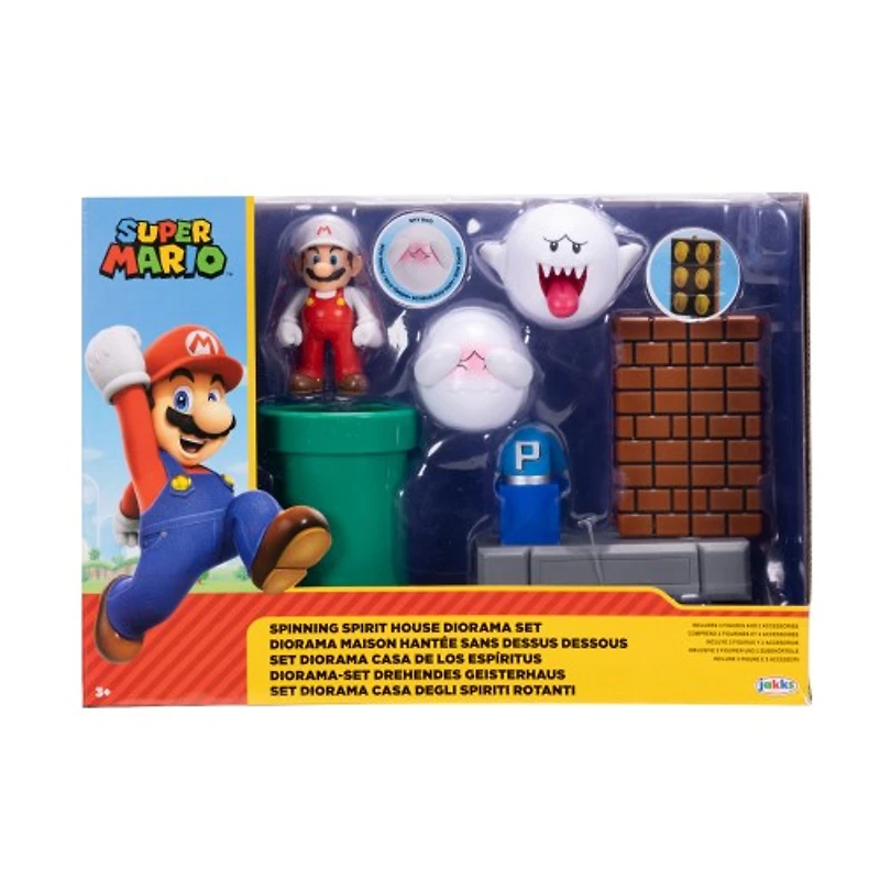Super Mario 2.5-Inch Spinning Spirit House Diorama