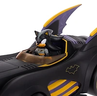 DC x Sonic the Hedgehog Batmobile With Shadow as Batman