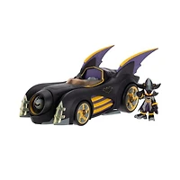 DC x Sonic the Hedgehog Batmobile With Shadow as Batman