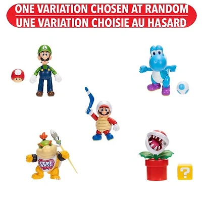 Nintendo Super Mario 4 Inch Figure Assortment (Wave 50) – One Variation Chosen at Random