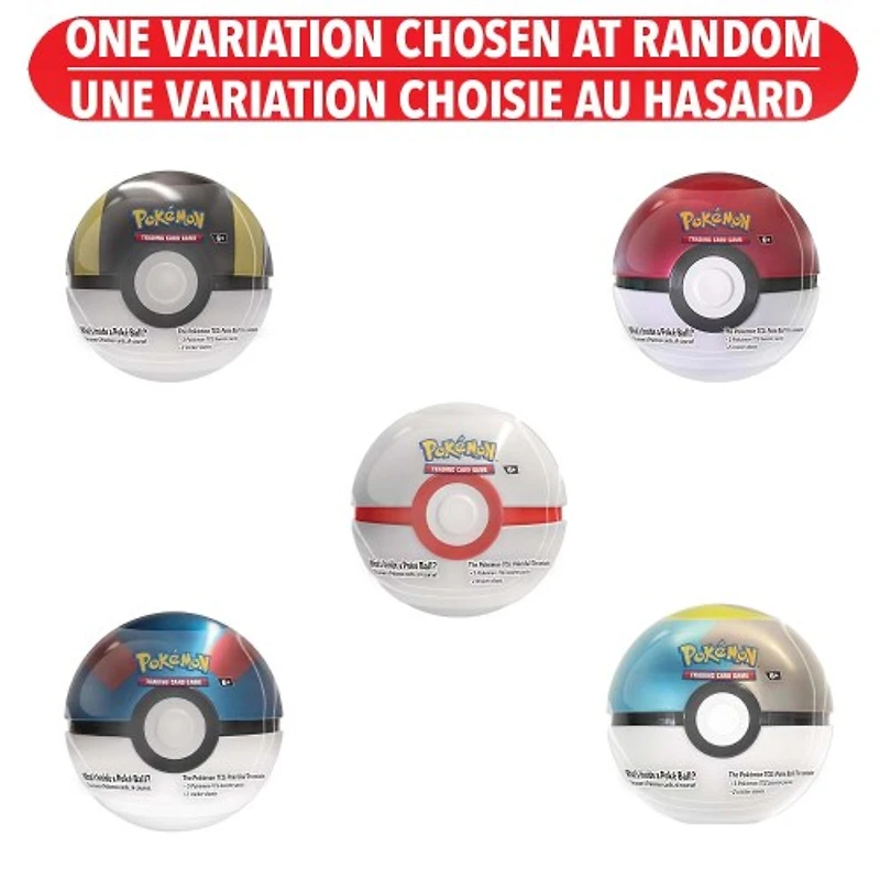 Pokemon Trading Card Game: Pokeball Tin – One Variation Chosen at Random