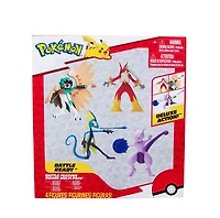 Pokemon Battle Feature Decidueye, Inteleon, Blaziken & Mewtwo Exclusive 4.5-Inch Multi Figure 4-Pack 