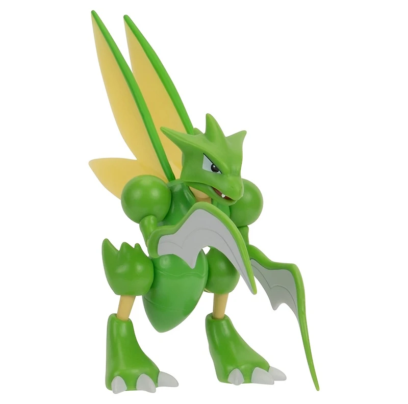 Pokemon Battle Figure 2 Pack - 2-Inch Eevee And 4.5-Inch Scyther Battle Ready Figures 