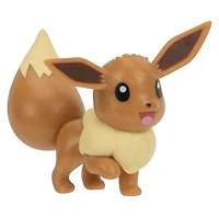 Pokemon Battle Figure 2 Pack - 2-Inch Eevee And 4.5-Inch Scyther Battle Ready Figures 