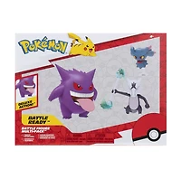 Pokemon Battle Figure 3 Pack: Misdreavus, Alolan Marowak and Gengar 