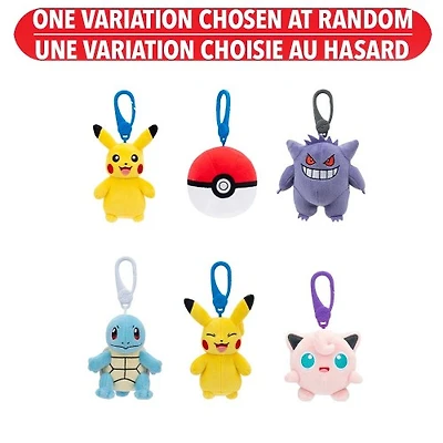 Pokemon™ 3.5 Inch Clip-On Plush™ Assortment  – One Variation Chosen at Random