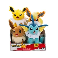 Pokémon 8" Plush - Eevee Evolution 4 Pack