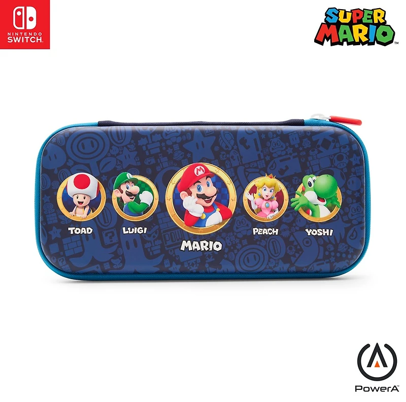 PowerA Slim Case for Nintendo Switch - OLED Model, Nintendo Switch, Nintendo Switch Lite - Mushroom Kingdom Heroes