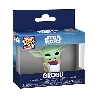 Star Wars Funko POP! Keychain Grogu with Popcorn
