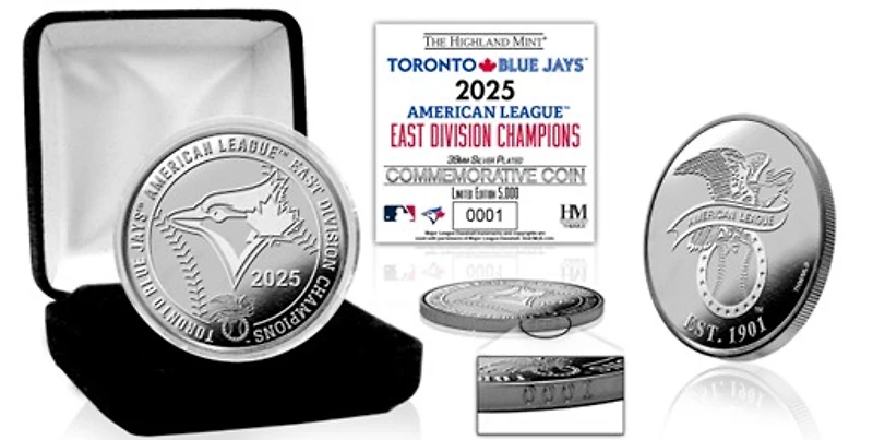 The Highland Mint - Toronto Blue Jays 2025 A.L East Division Champions Silver Coin