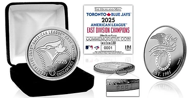 The Highland Mint - Toronto Blue Jays 2025 A.L East Division Champions Silver Coin 