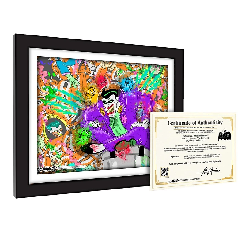 Exclusive Batman Pop Art Animation Cel Collectible