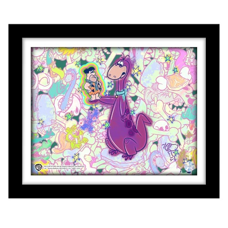 Exclusive Flintstones Pop Art Animation Cel Collectible - Limited Edition with Digital Twin | Featuring Background by Renowned Artist