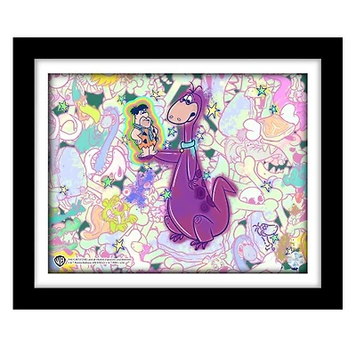 Exclusive Flintstones Pop Art Animation Cel Collectible - Limited Edition with Digital Twin | Featuring Background by Renowned Artist 