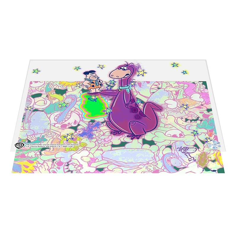 Exclusive Flintstones Pop Art Animation Cel Collectible - Limited Edition with Digital Twin | Featuring Background by Renowned Artist