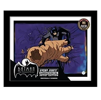 Exclusive Batman Pop Art Animation Cel Collectible - with Digital Twin | Featuring Background by Renowned Artist