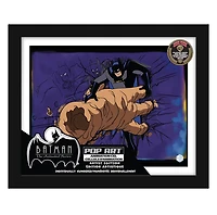 Exclusive Batman Pop Art Animation Cel Collectible - with Digital Twin | Featuring Background by Renowned Artist