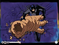 Exclusive Batman Pop Art Animation Cel Collectible - with Digital Twin | Featuring Background by Renowned Artist