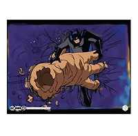 Exclusive Batman Pop Art Animation Cel Collectible - with Digital Twin | Featuring Background by Renowned Artist
