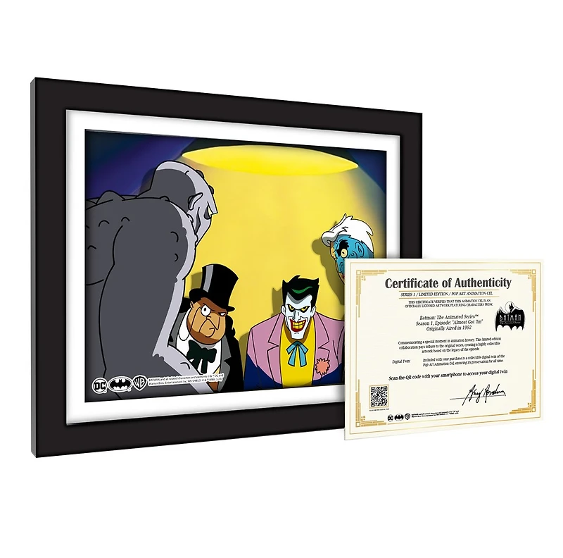Exclusive Batman Classic Pop Art Animation Cel Collectible