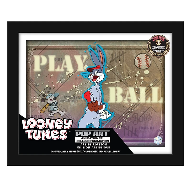 Exclusive Looney Tunes Pop Art Animation Cel Collectible - Limited Edition with Digital Twin | Featuring Background by Renowned Artist 