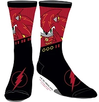 Sonic the Hedgehog x DC Flash Black and Red Socks
