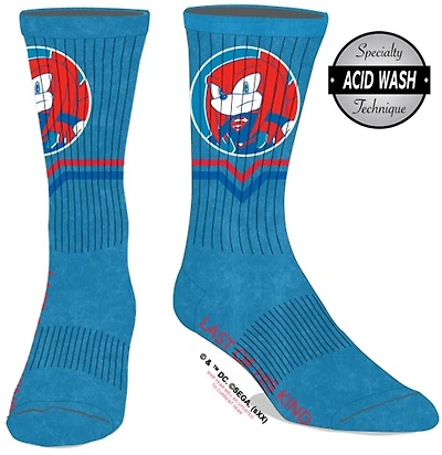 Dc Superman x Sonic the Hedgehog Blue and Red Socks