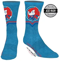 Dc Superman x Sonic the Hedgehog Blue and Red Socks