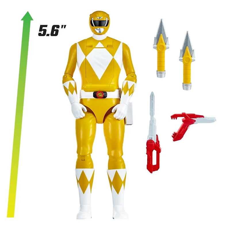 Mighty Morphin Power Rangers Re-Ignition Auto-Morphin Yellow Ranger Action Figure 