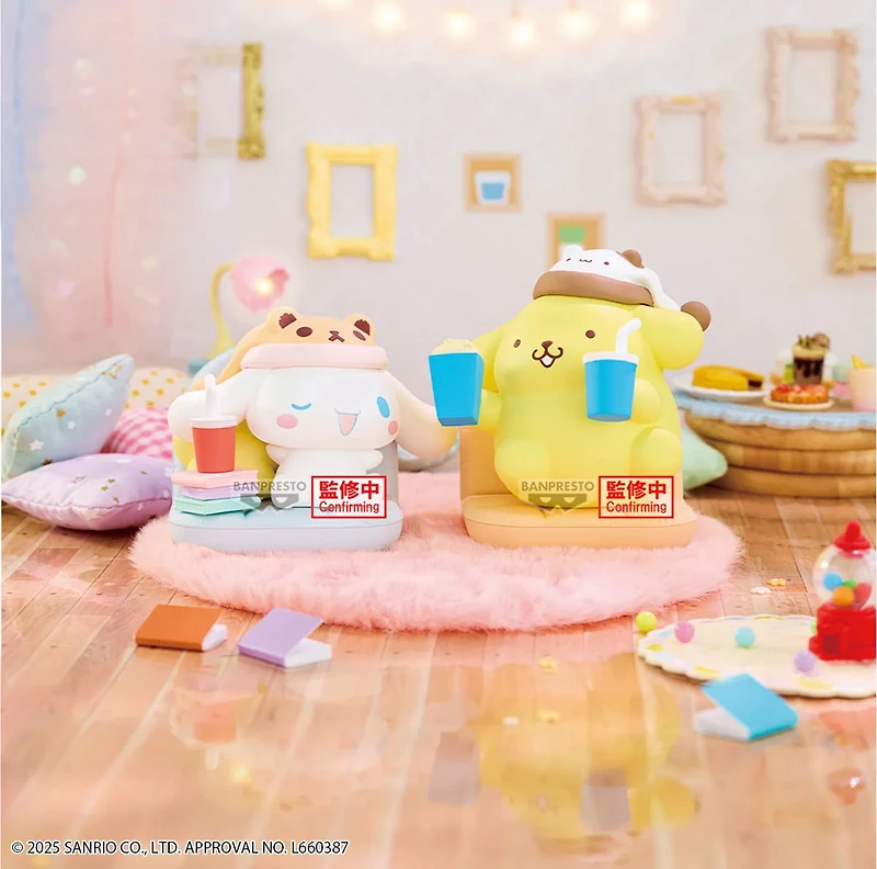 Sanrio Characters Nakayoshi Memories: Relaxing Time At Home Cinnamoroll & Pompompurin - B 