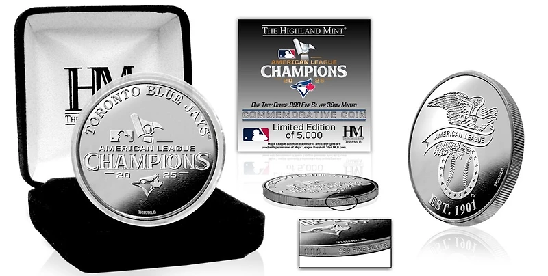 Toronto Blue Jays 2025 American League Champions Silver Coin 