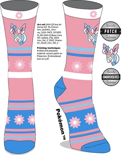 Pokeomn Sylveon Fairy Socks