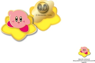 Kirby on Star Lapel Pin