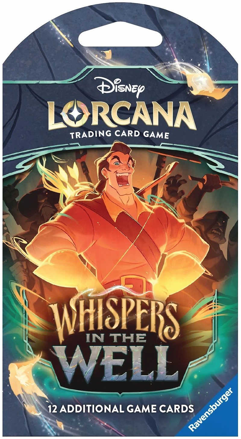 Sleeved Booster Pack Whispers In The Well Disney Lorcana Trading Cards Assortment – One Variation Chosen at Random