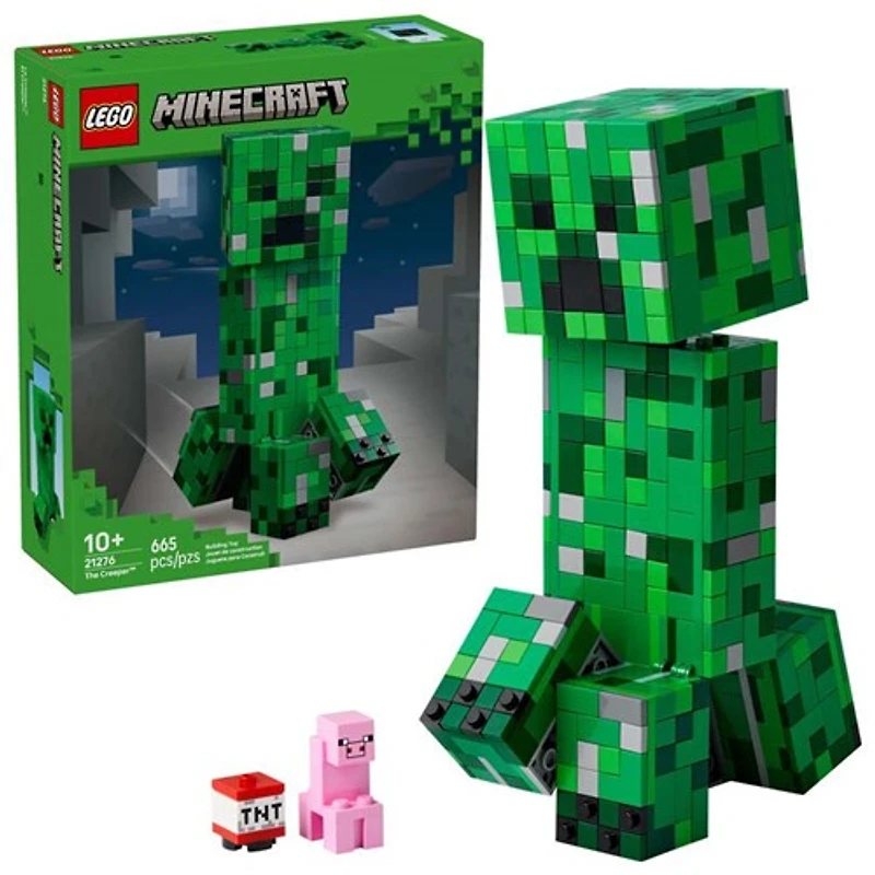 LEGO® Minecraft® The Creeper™ Gamer Decor, Action Figure Building Toy and Video Game Gift
