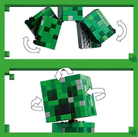 LEGO® Minecraft® The Creeper™ Gamer Decor, Action Figure Building Toy and Video Game Gift