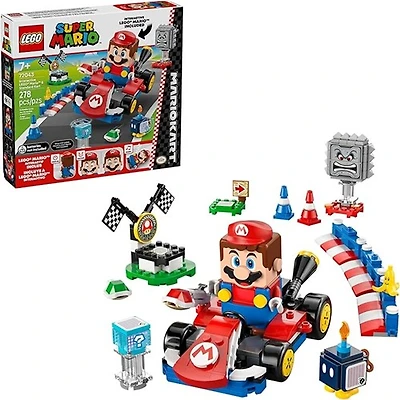 LEGO® Super Mario™: Mario Kart™ – Interactive LEGO® Mario™ & Standard Kart Toy 