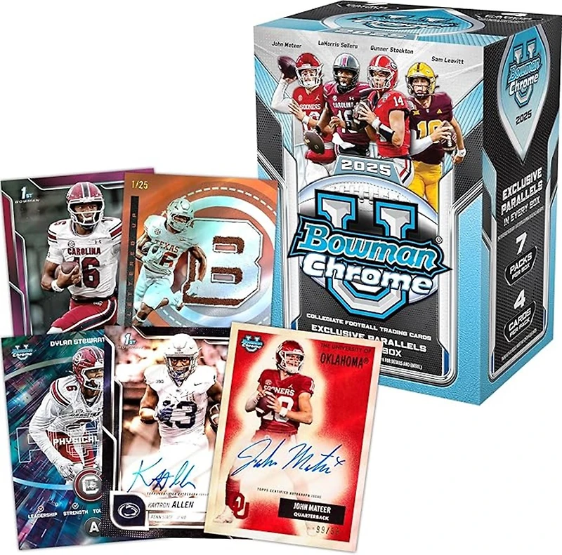 2025 Bowman University Chrome Football Value Box