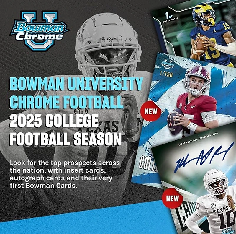 2025 Bowman University Chrome Football Value Box