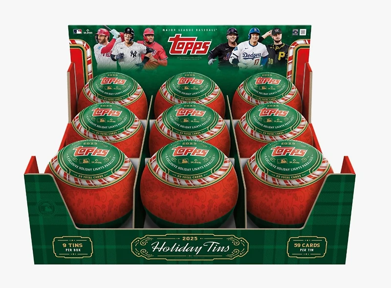 2025 Topps Holiday MLB Baseball Collector Tin