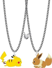 Pokemon: Pikachu and Eevee BFF Necklace Set