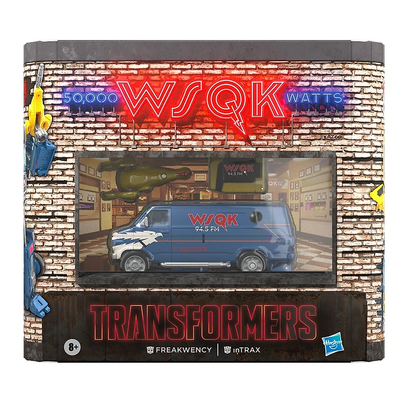Stranger Things x Transformers Freakwency and 8-Trax