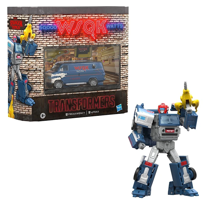 Stranger Things x Transformers Freakwency and 8-Trax