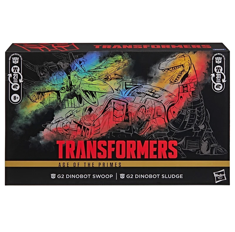Transformers Age of the Primes G2 Dinobot Swoop and G2 Dinobot Sludge 