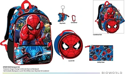 Spiderman Backpack Set
