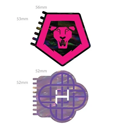 KPOP Demon Hunters SAJA BOYS and Huntrix Hair Clips 2-Pack