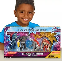MonsterVerse Titans vs Titans 5 Pk Battle Set – Godzilla Evolved, Kong with B.E.A.S.T. Glove 